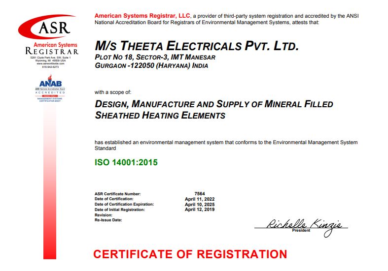 ISO 45001 2018 Certificate